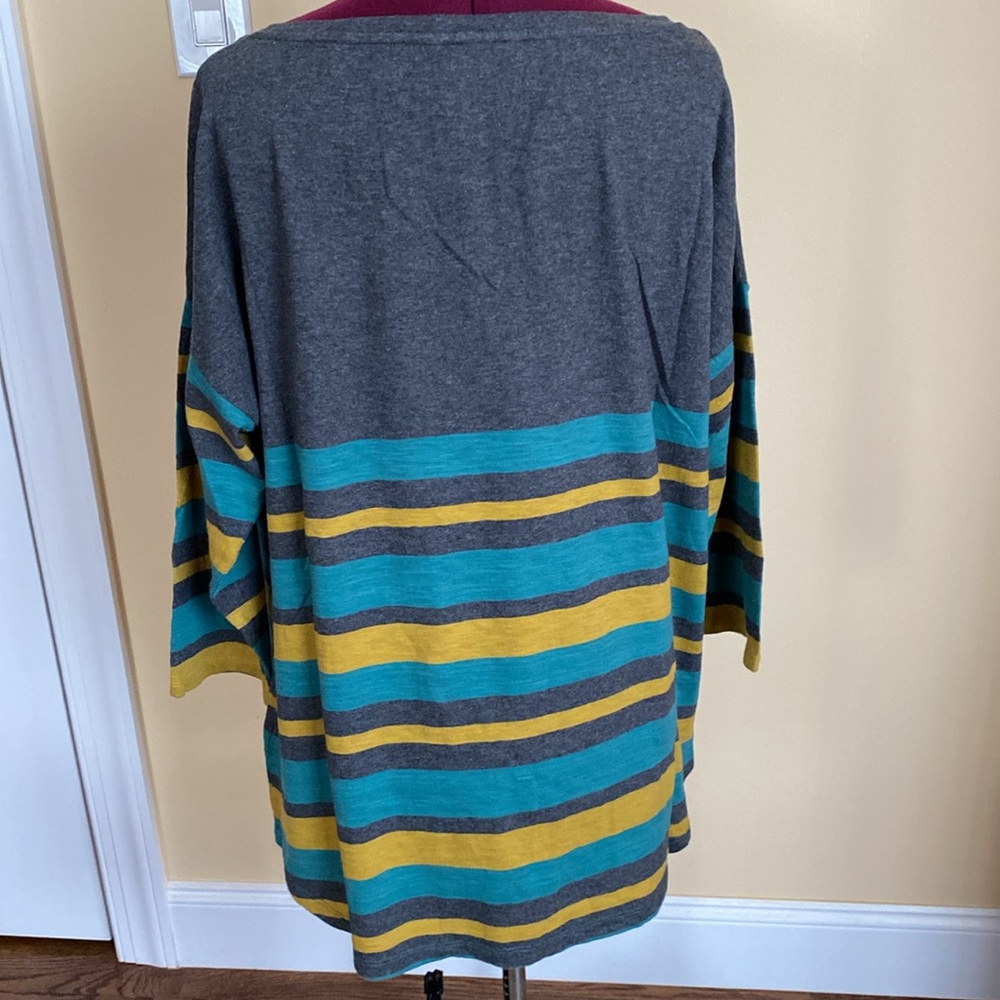 BODEN UK 100% cotton Shirt multi-stripe WL858, size 16 - Picture 4 of 4